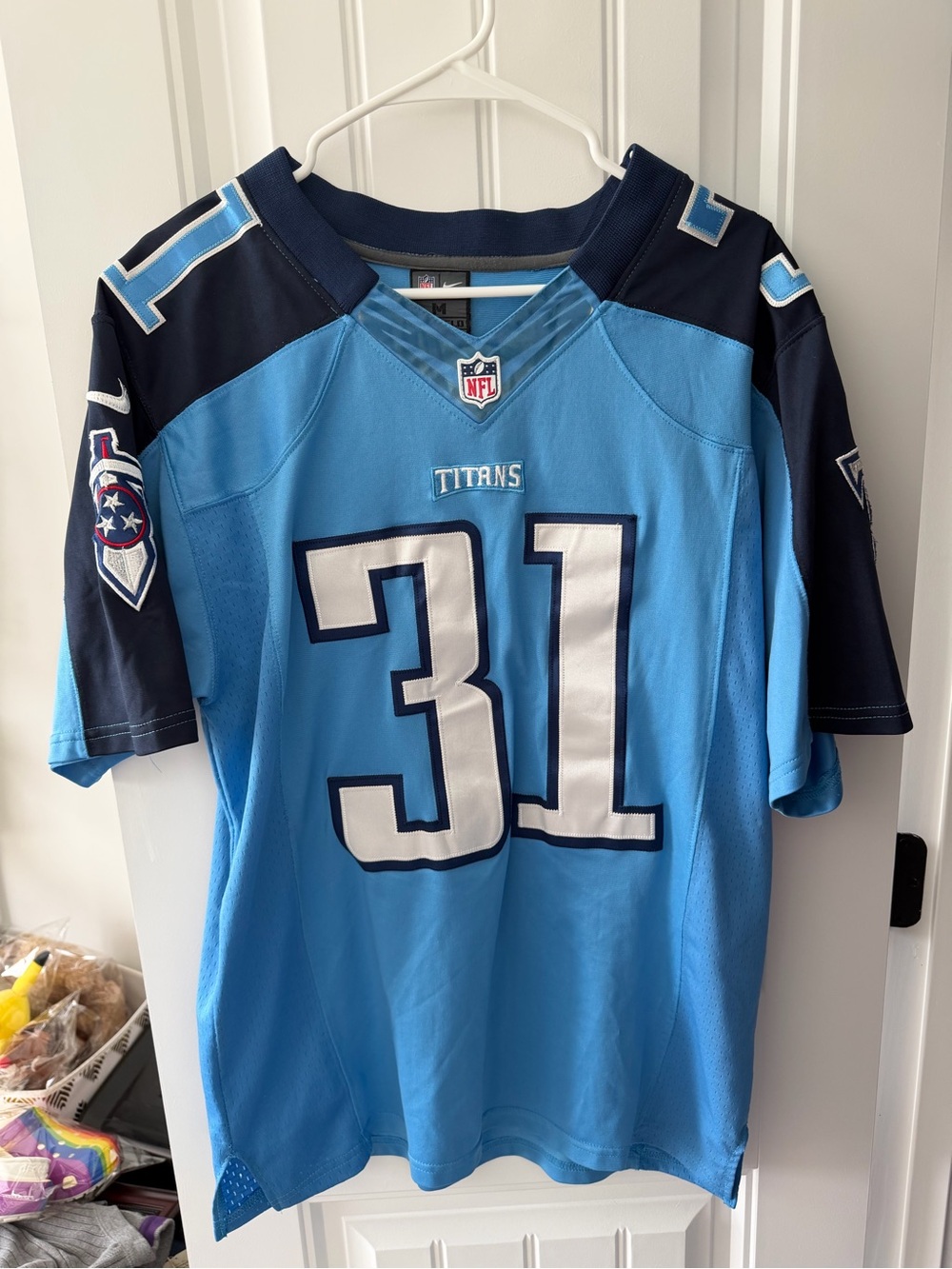Nike Tennessee Titans #31-Bernard Pollard On Field Football Jersey